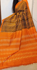 Under-a-Minute Saree (Orange-Brown)