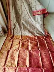 VISHAKA: Laxmi_Paduka Half-Tissue Silk Saree