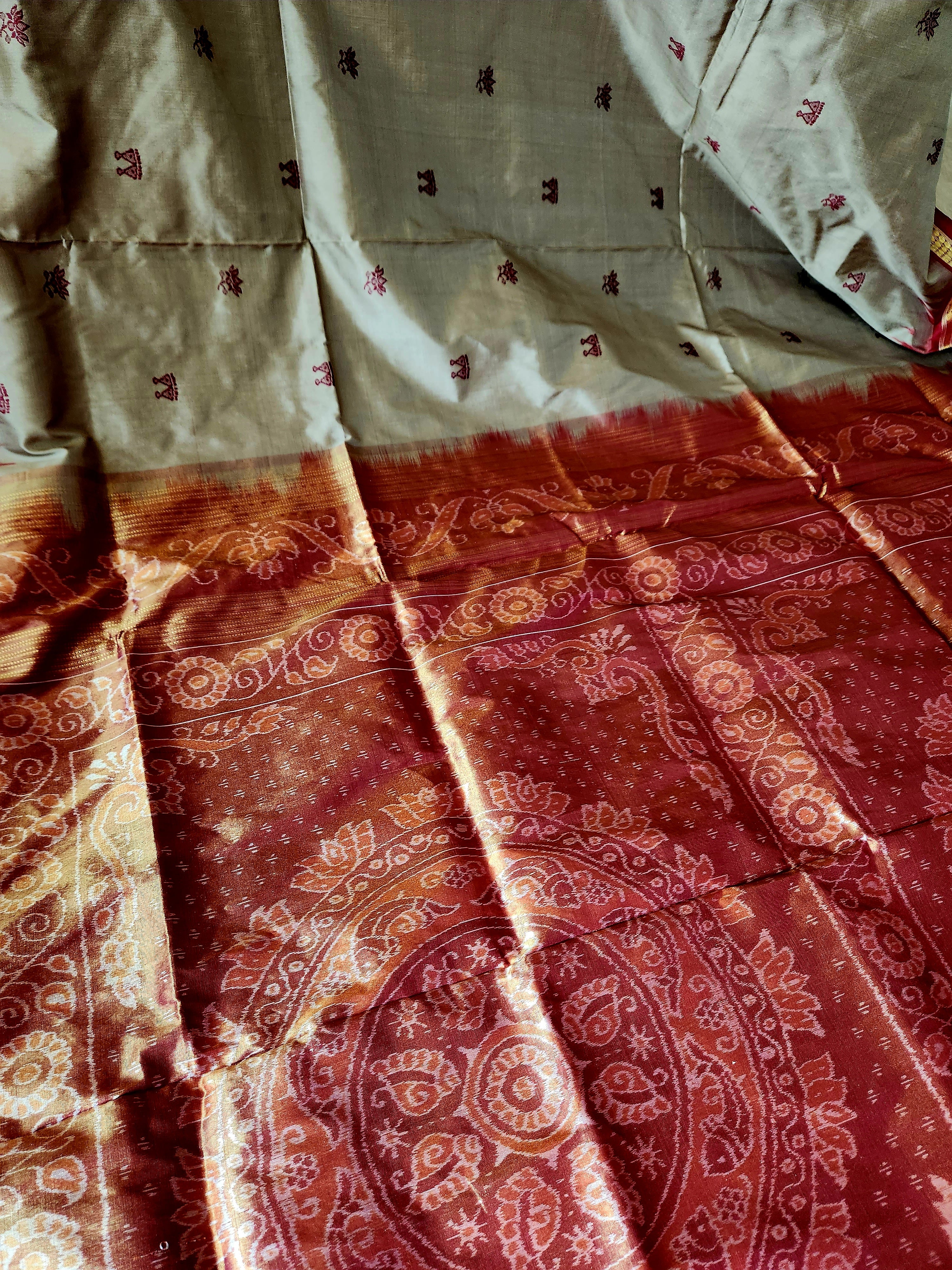 VISHAKA: Laxmi_Paduka Half-Tissue Silk Saree