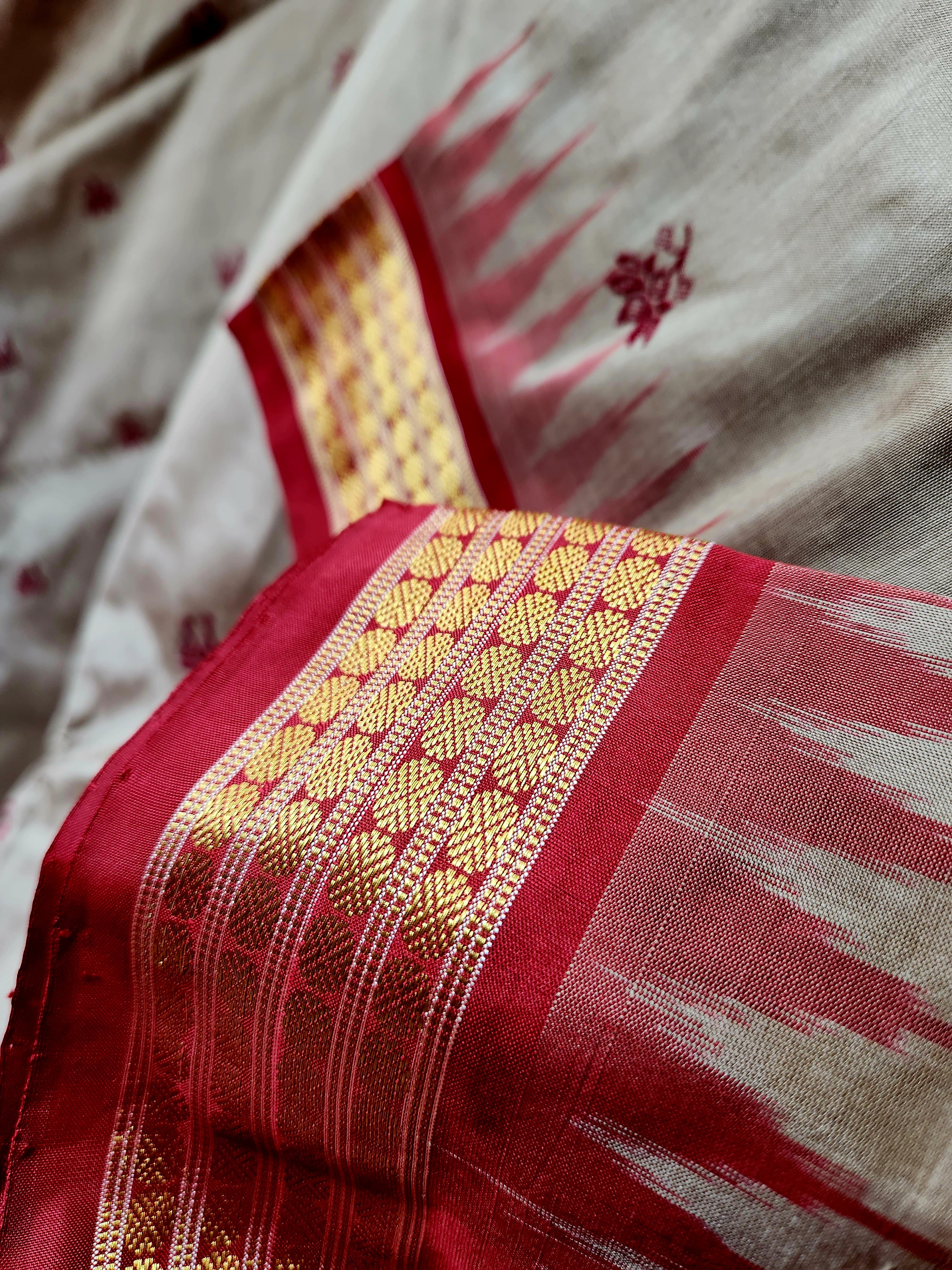 VISHAKA: Laxmi_Paduka Half-Tissue Silk Saree
