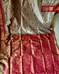 VISHAKA: Laxmi_Paduka Half-Tissue Silk Saree