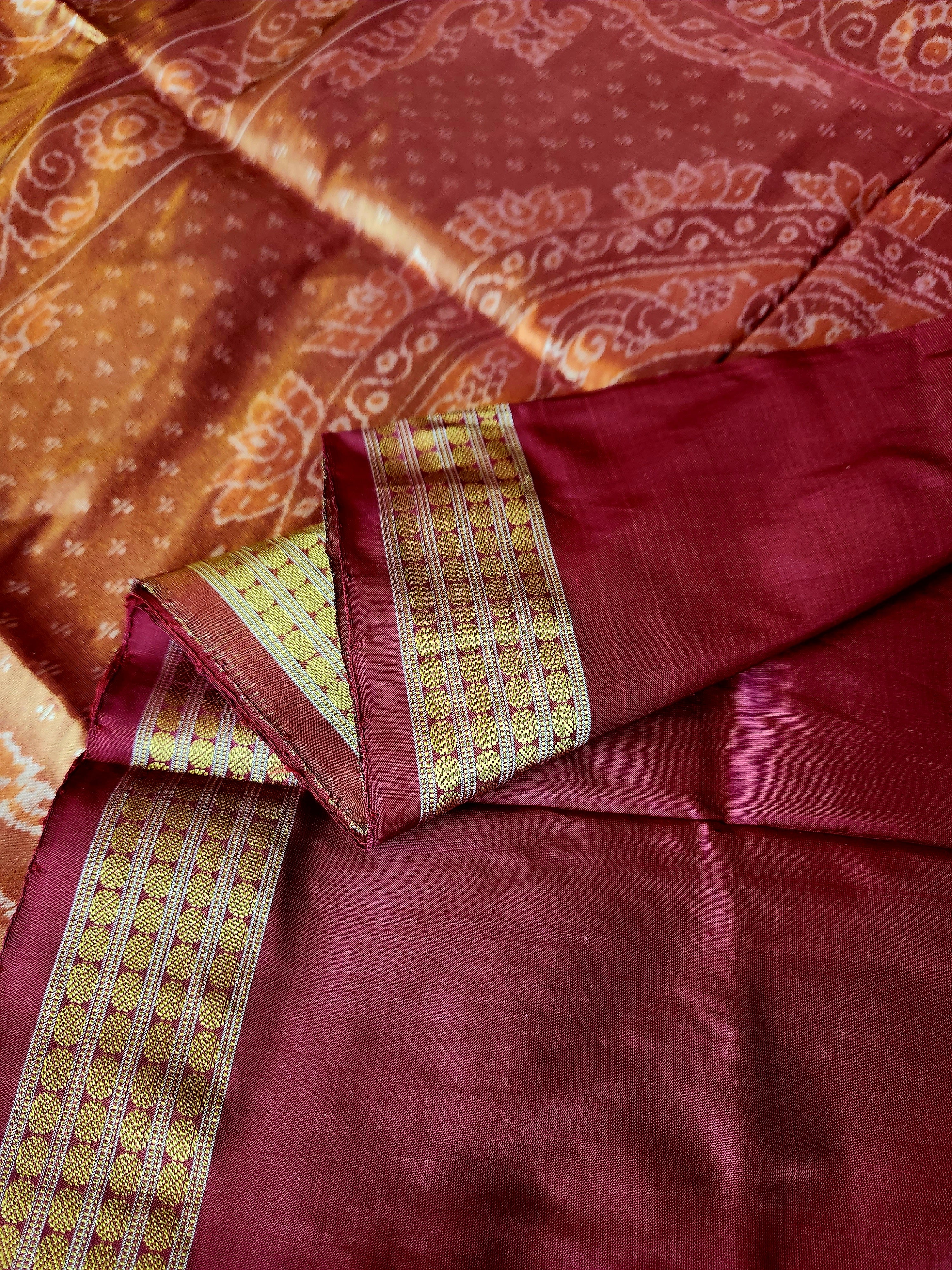 VISHAKA: Laxmi_Paduka Half-Tissue Silk Saree