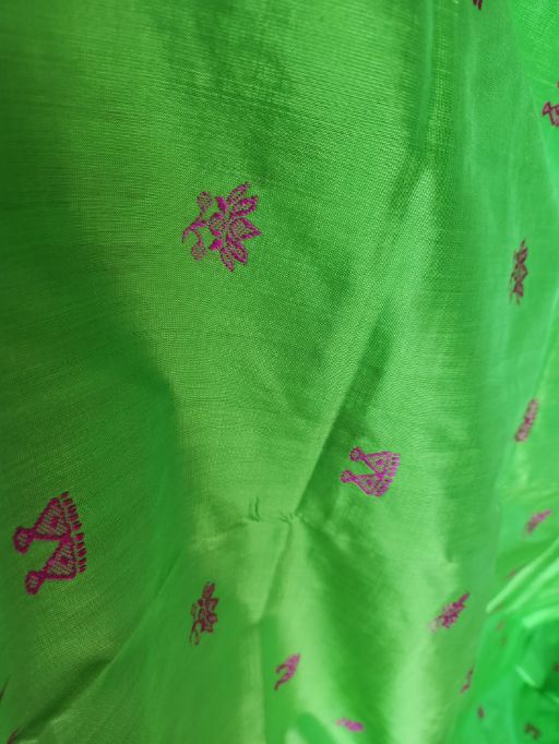 PADANKITA - Laxmi-Paduka motif Bomkai Silk saree