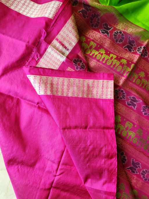 PADANKITA - Laxmi-Paduka motif Bomkai Silk saree