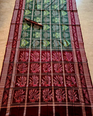 UTKRSHT: Exclusive Sambalpuri Cotton Saree (Green)