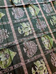 UTKRSHT: Exclusive Sambalpuri Cotton Saree (Green)