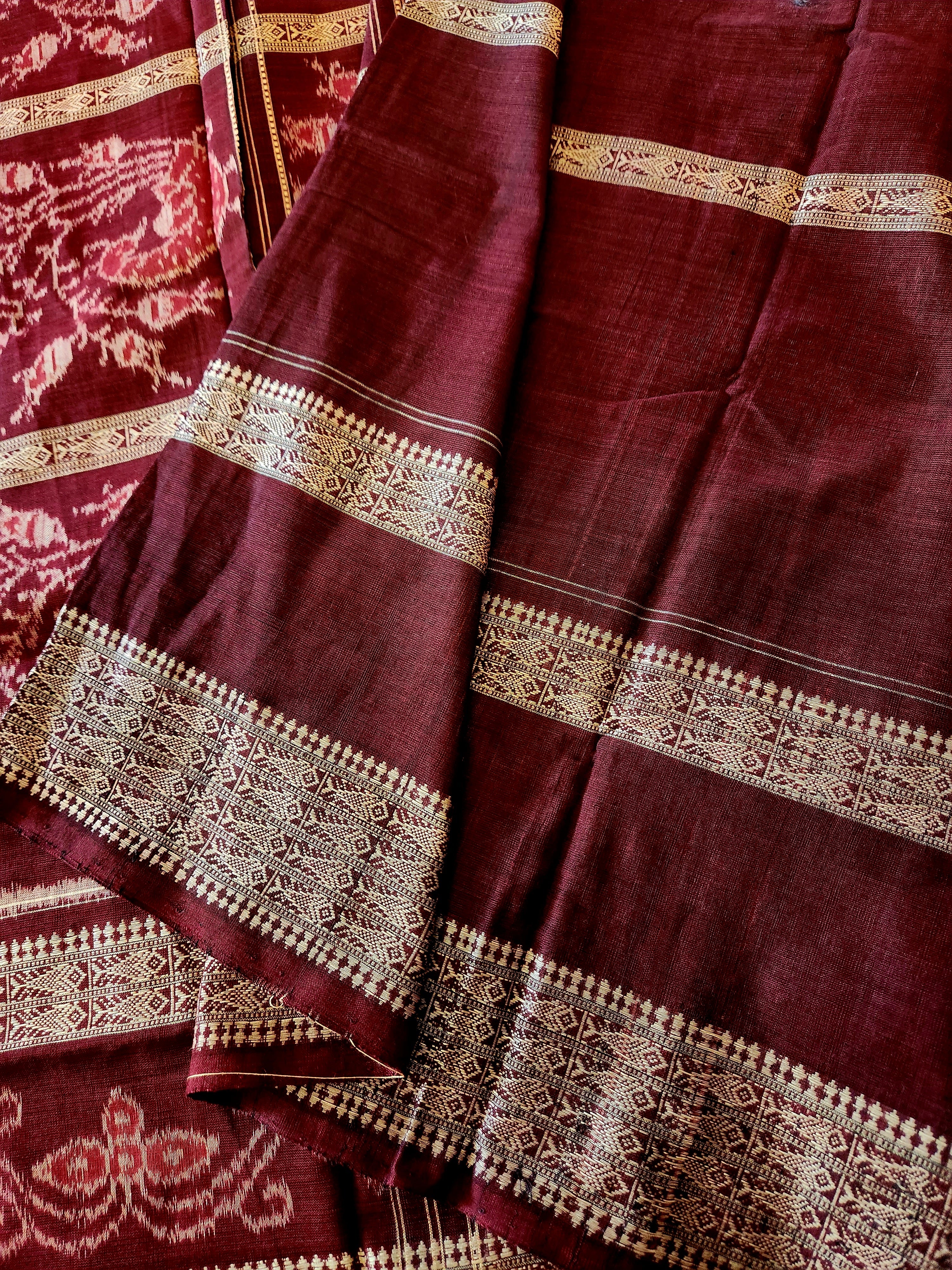 UTKRSHT: Exclusive Sambalpuri Cotton Saree (Green)