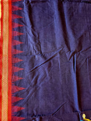 GANJAM BOMKAI Cotton Saree - Blue