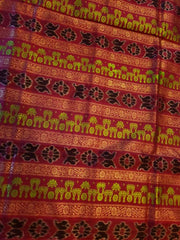 PADANKITA - Laxmi-Paduka motif Bomkai Silk saree