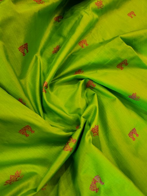 PADANKITA - Laxmi-Paduka motif Bomkai Silk saree