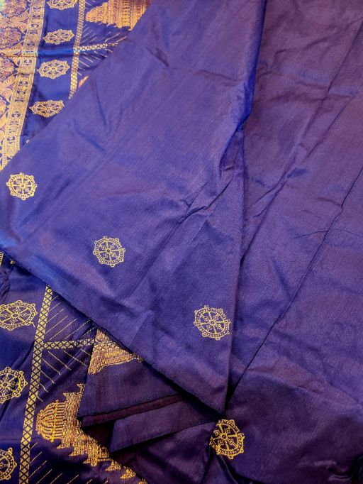 KONARK CHAKRA - Chakra Temple inspired Bomkai Silk