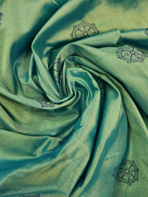 KONARK CHAKRA - Chakra Temple inspired Bomkai Silk