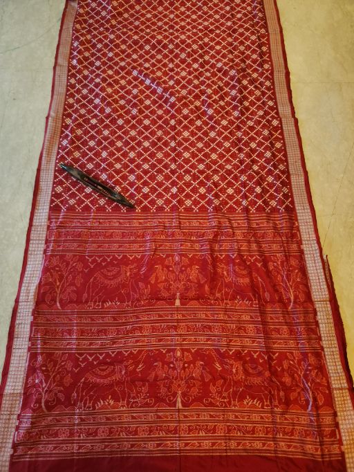 VITHIKA: Handwoven Sambalpuri Silk Saree