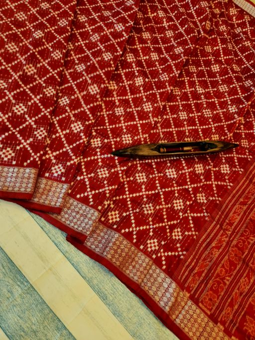 VITHIKA: Handwoven Sambalpuri Silk Saree