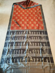 SAURIKA: Saura art inspired Pure Silk Saree
