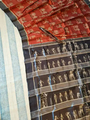 SAURIKA: Saura art inspired Pure Silk Saree
