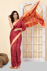 MAHALAXMI STROTRAM: Handwoven Exclusive Sambalpuri Silk saree
