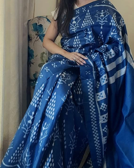 SMRITI - Saura art inspired Pure Silk Saree