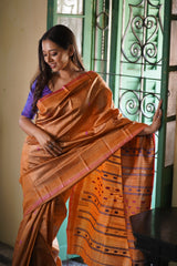 MATSYA - Fish motif Handwoven Tussar Saree