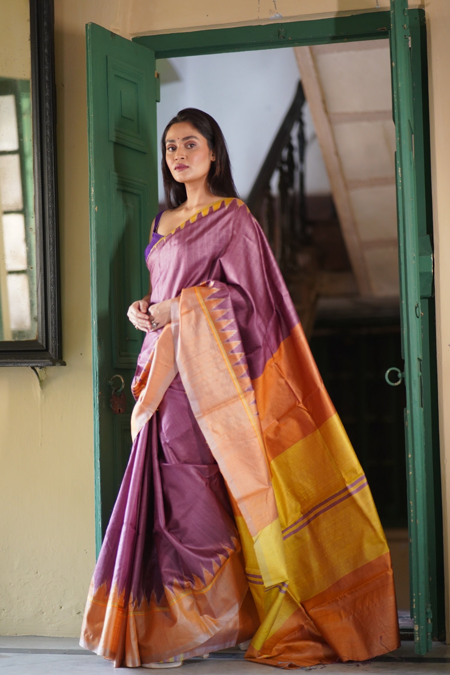 CHHAVI - Minimalistic Handwoven Tussar Saree