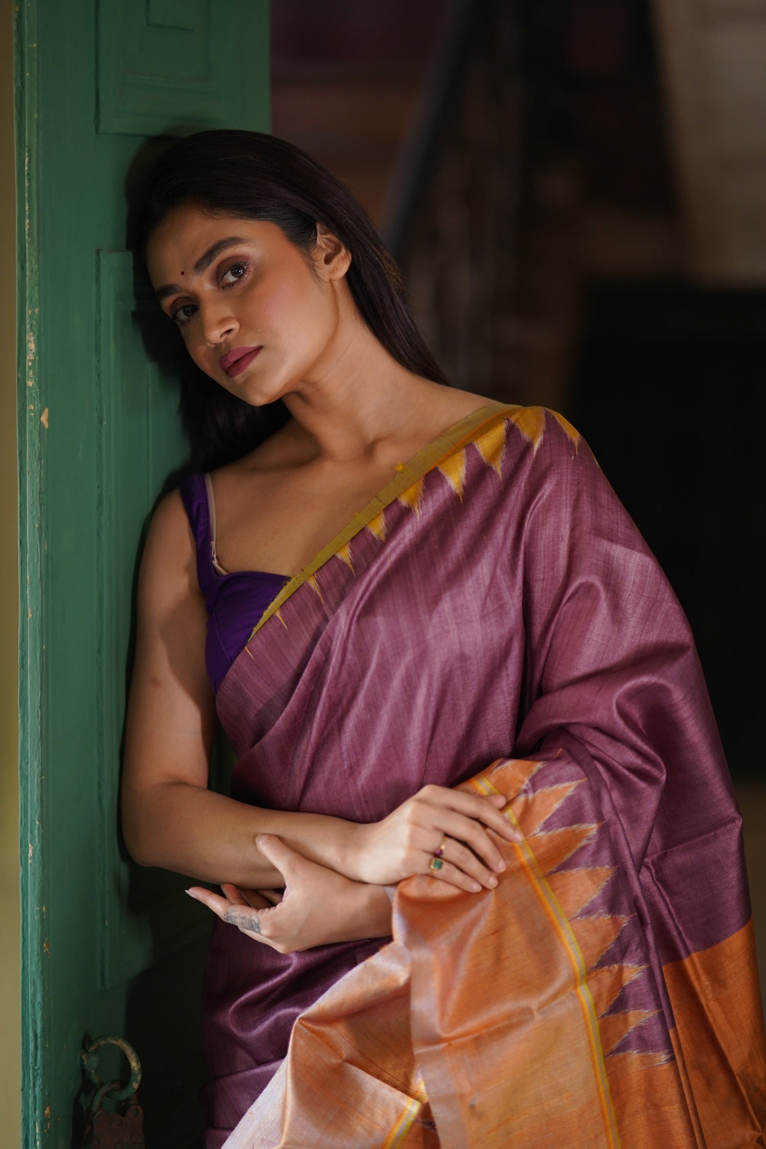 CHHAVI - Minimalistic Handwoven Tussar Saree