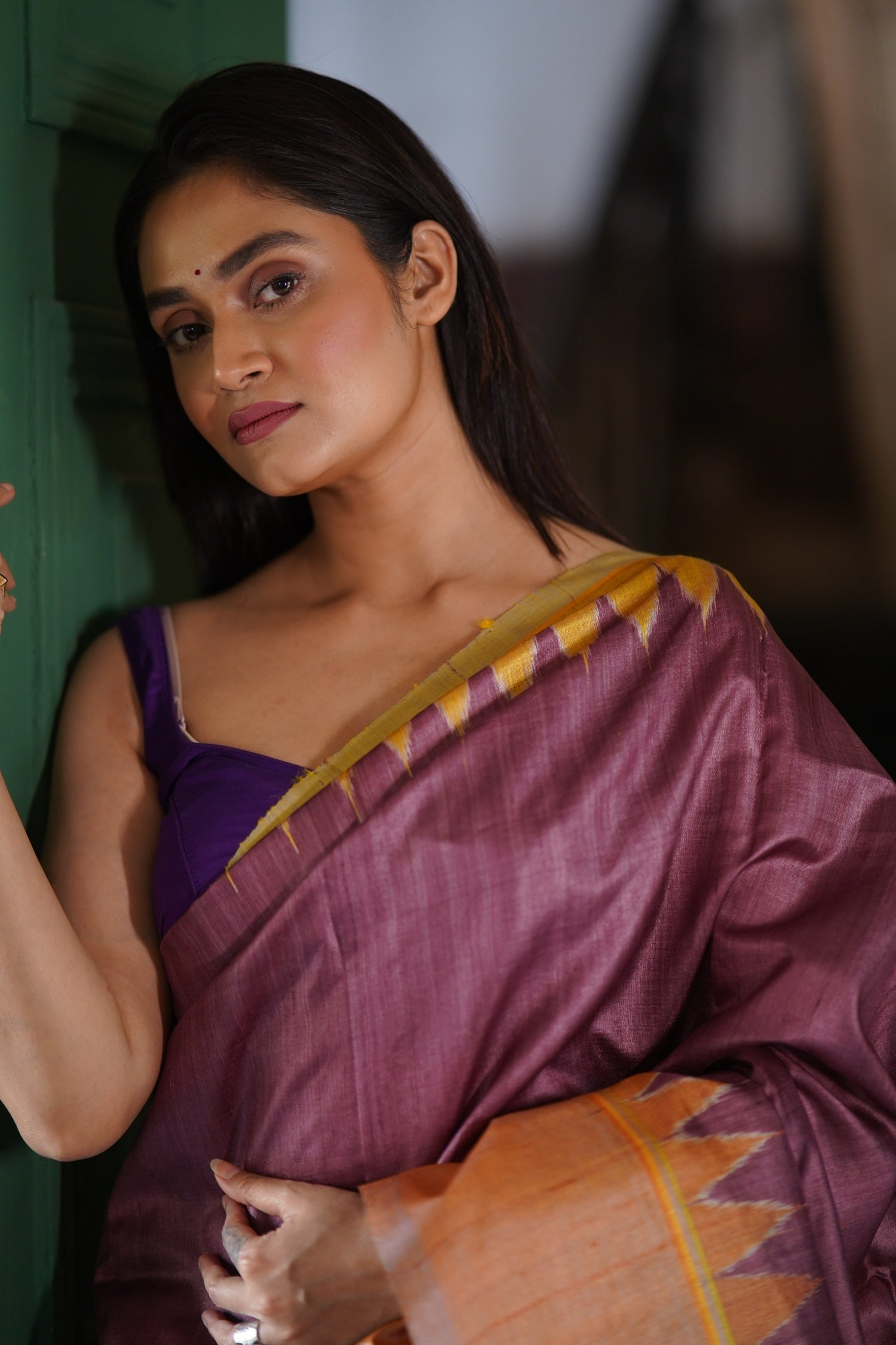 CHHAVI - Minimalistic Handwoven Tussar Saree