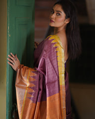 CHHAVI - Minimalistic Handwoven Tussar Saree