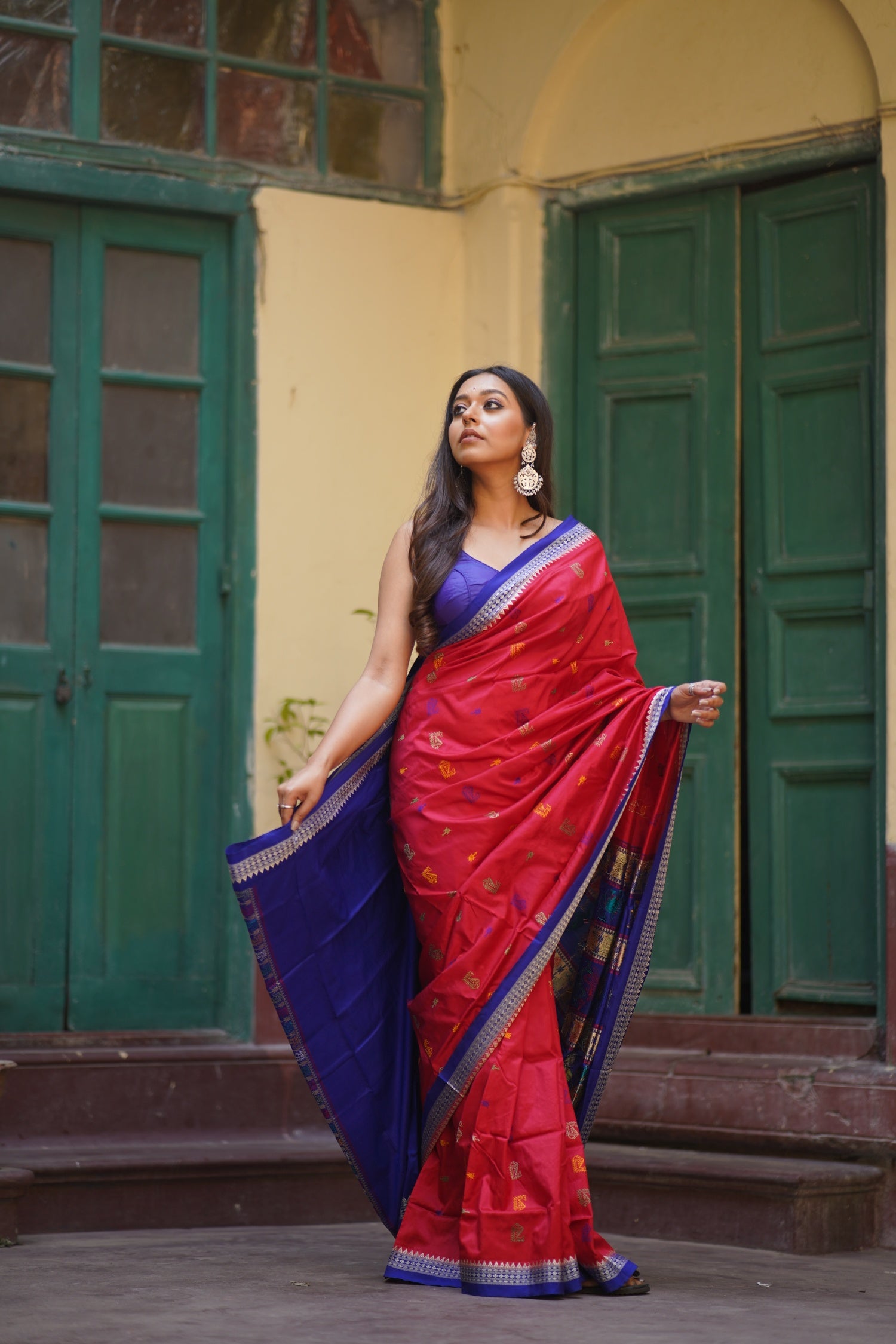 KURMA - Vishnu avatar inspired Handwoven Bomkai Silk Saree