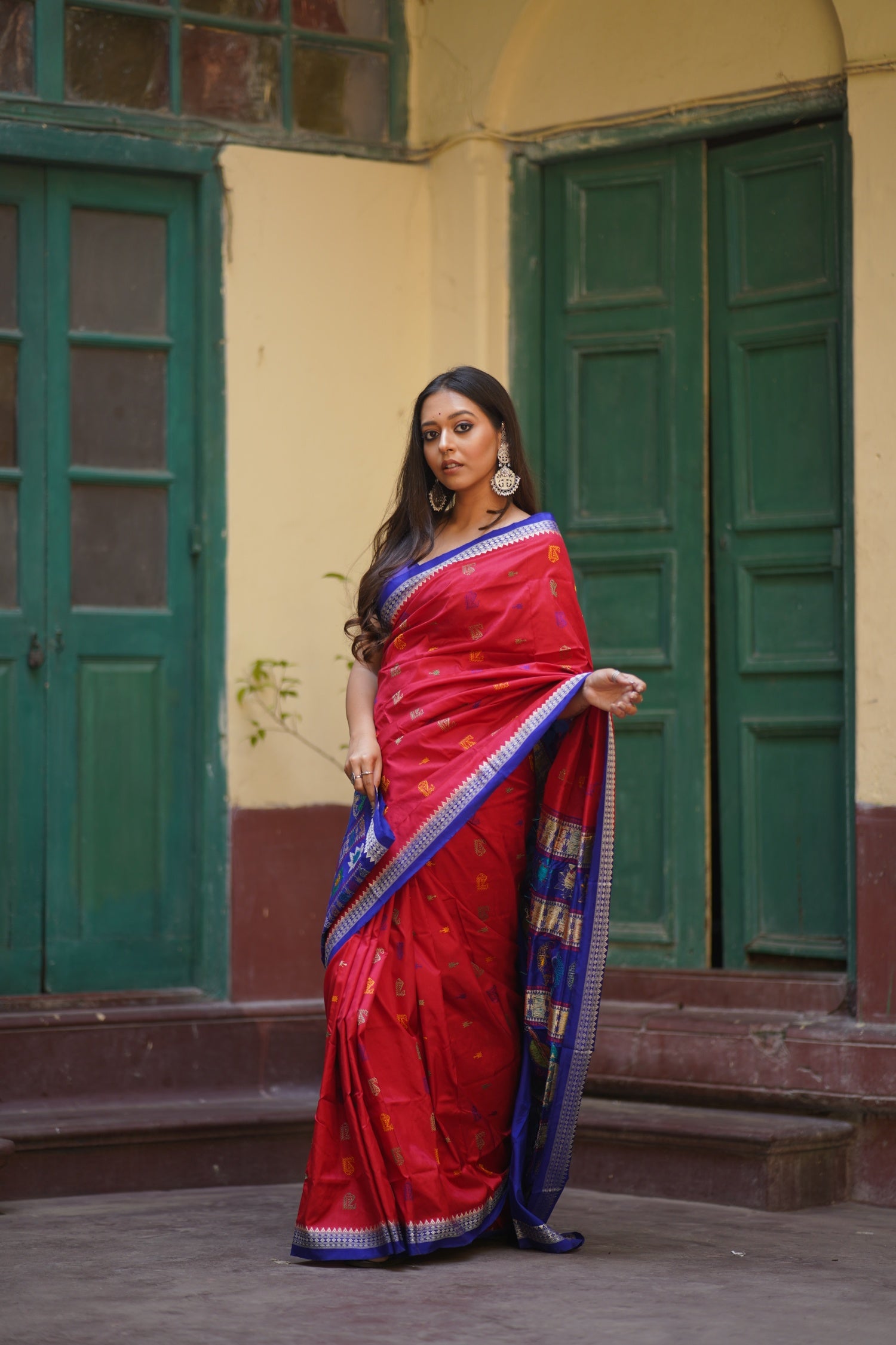 KURMA - Vishnu avatar inspired Handwoven Bomkai Silk Saree