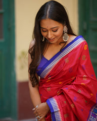 KURMA - Vishnu avatar inspired Handwoven Bomkai Silk Saree
