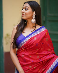 KURMA - Vishnu avatar inspired Handwoven Bomkai Silk Saree