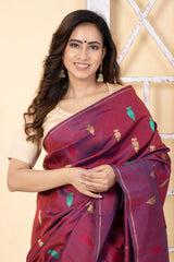 IRUTHALAYI - Pure Zari Handwoven Kanjivaram Silk Saree