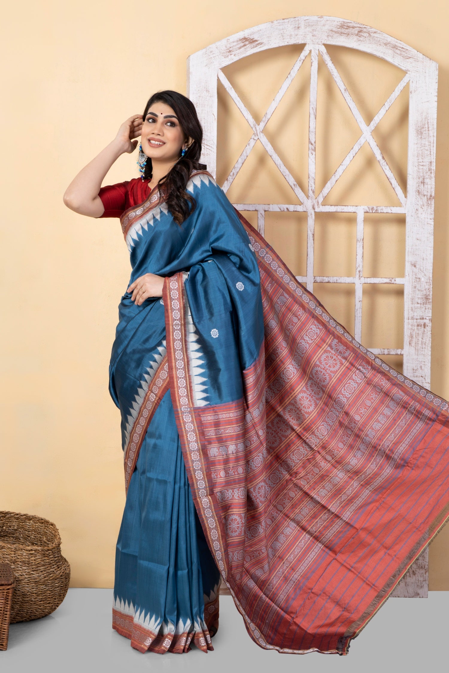 KONARK - Konark temple inspired Pure Silk Saree