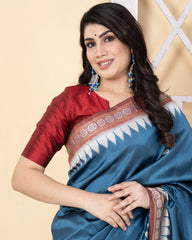 KONARK - Konark temple inspired Pure Silk Saree