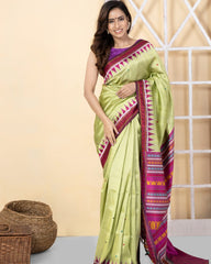 PRISHA - Dongria inspired Pure Silk Saree