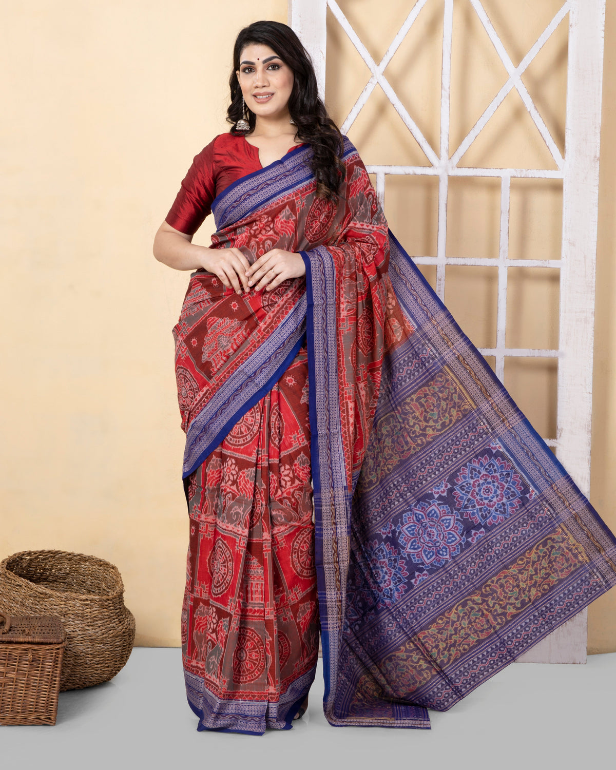 KONARK: Handwoven Exclusive Sambalpuri Cotton Saree