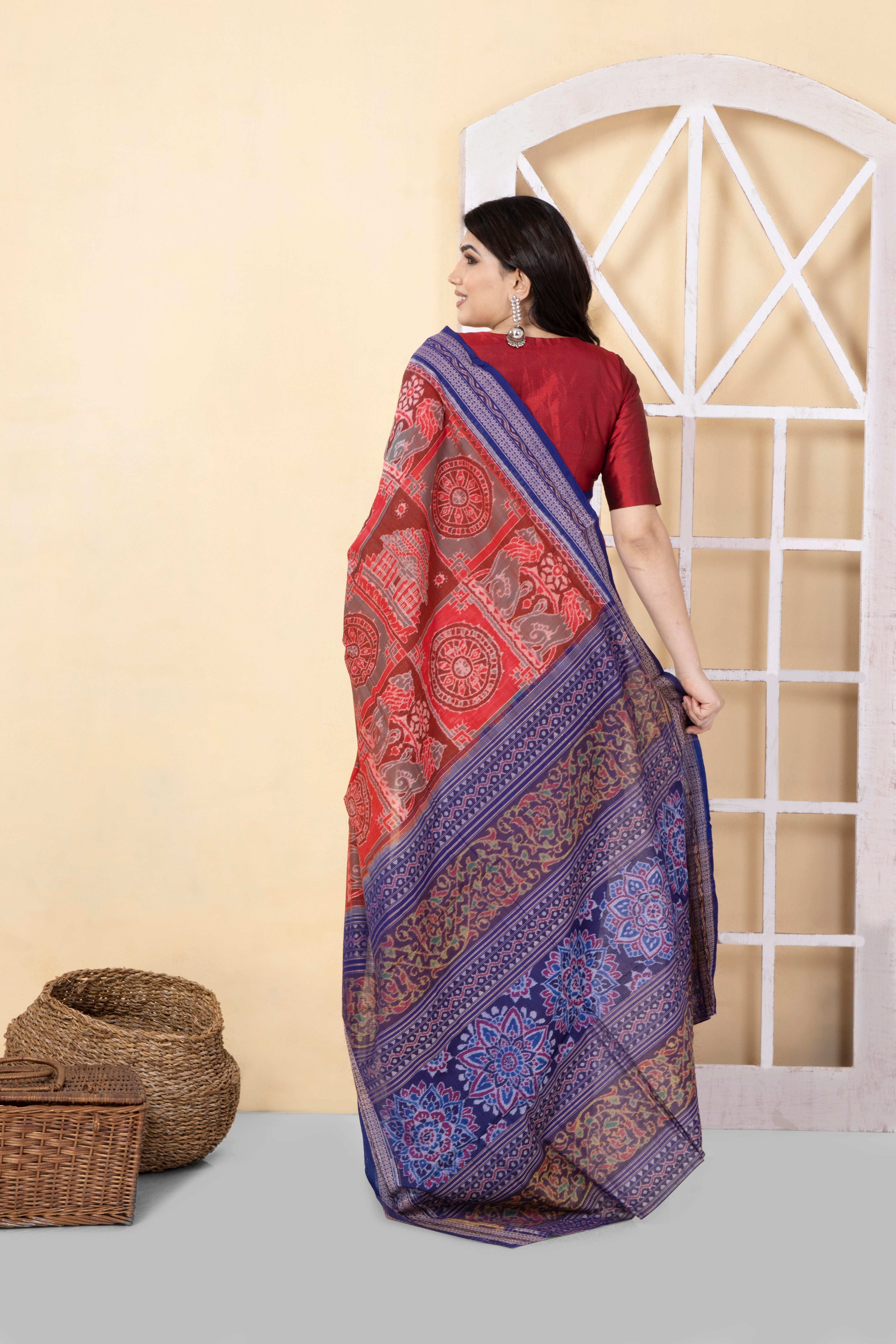 KONARK: Handwoven Exclusive Sambalpuri Cotton Saree